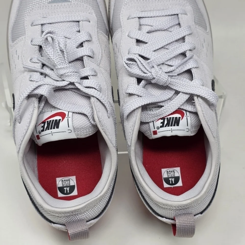 Nike C1TY GS 'College Grey Black Red HQ0028-002 Sneakers Shoes Youth Size 7Y New